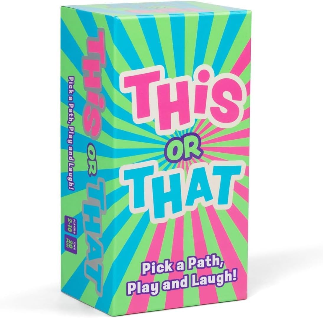 This or That Party Game – Family Card Game with Easy Either/Or Choices | Fun Guessing Game for Kids, Teens & Adults Where Players Follow Their Path Down the Pyramid for Family Game Night & Parties