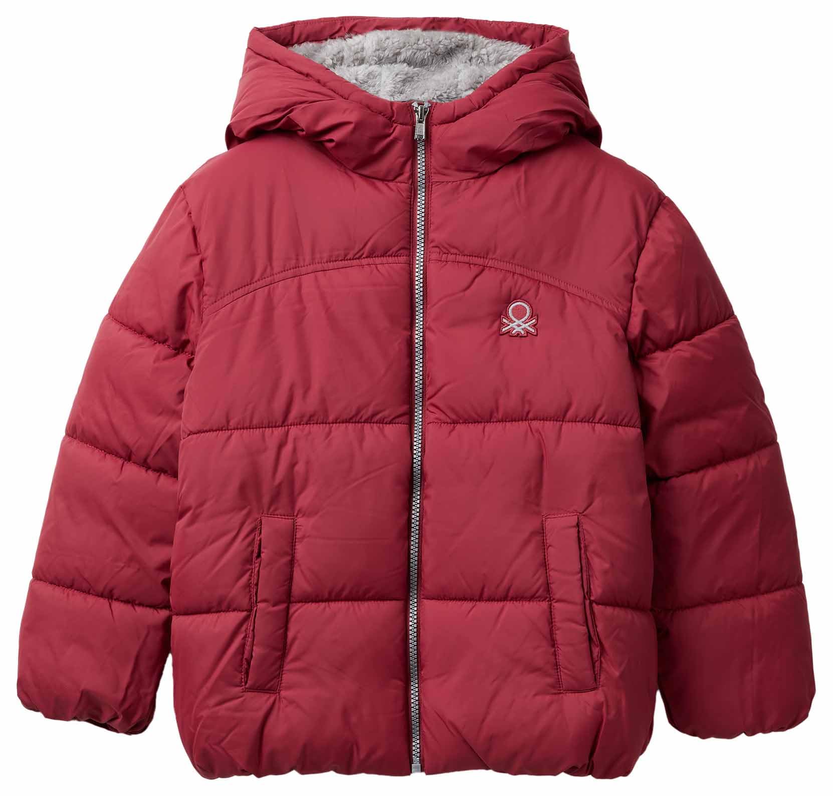 Manteau Enfant Capuche Doublé Veste Fille United Colors Of Benetton - Fausse Doublure, Capuche Veste Chaude Cœur Brodé Manteau Enfant Capuche Doublé Veste Fille United Colors Of Benetton - Fausse Doublure, Capuche Veste Chaude Cœur Brodé