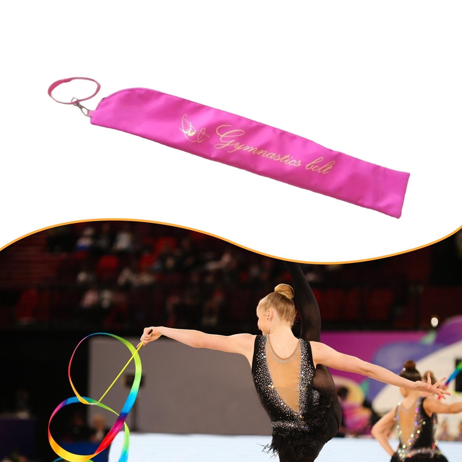 TISHITA Twirling Baton Bag Borsa Porta Bastone Danza Portatile Comoda Nylon Resistente Organizzazione Nastri Ginnastica Adatta a Gare Ginnastica Allenamento
