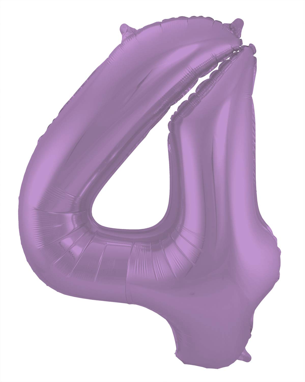 Folat - Foil Balloon Number 4 Purple Metallic Matt - 86 cm