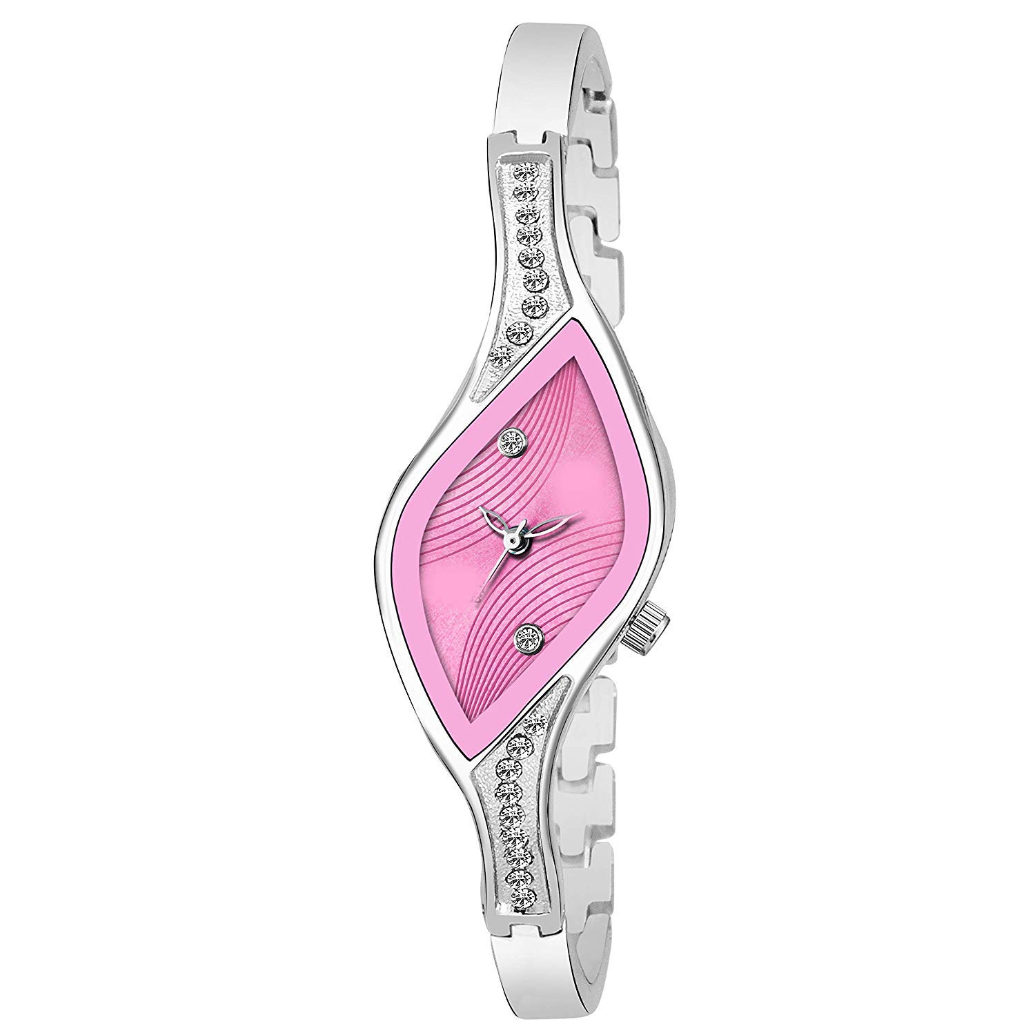 HORCHIS Captivating Pink Tringle Dial Silver Strap Watch for Girls & Womens (B08BG3JGSR) Amazon Price History, Amazon Price Tracker