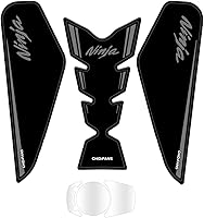 Vista 6 de TZMAPU Almohadilla de tanque compatible con 400, protector de tanque de motocicleta, kit de calcomanías antideslizantes para tanque de combustible