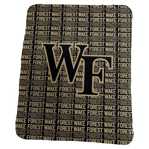 Logo Brands NCAA Wake Forest Demon Deacons Classic Fleece Throw Blanket -50 x 60 Ultra-Soft Game Day Blanket with Bold Team Colors & Logo Cozy College Team Bedding for Fans & Alumni