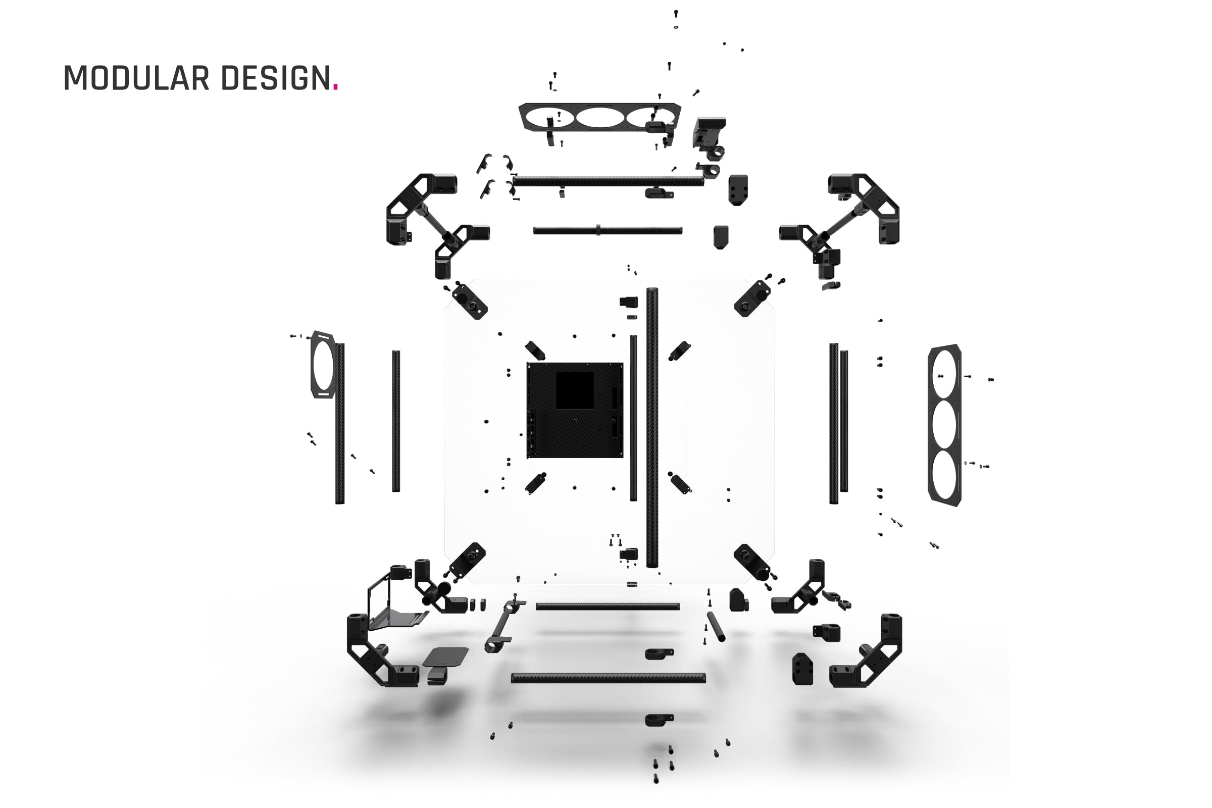 Alphacool Apex Skeleton Carbon Gehäuse