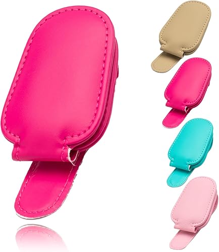 Soportes para lentes de sol para visera de automóvil, 1 paquete de soporte para lentes de sol para visera solar de automóvil, abrazadera ajustable