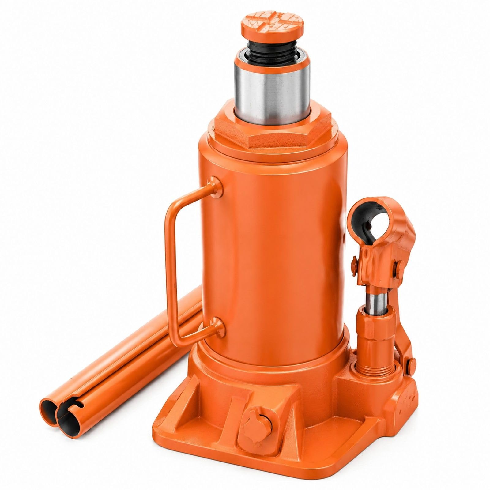 Cric Bouteille hydraulique Orange pour Voiture SUV et Garage, cric de Levage pour Entretien Automobile et Atelier