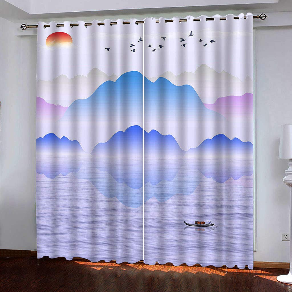 Rideaux Occultants Draperies Isolantes à Motifs Naturels Haut de Gamme