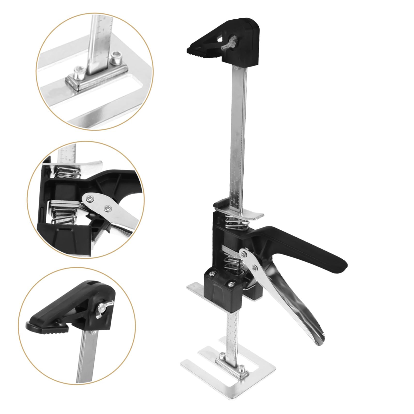 Mikikit 2pcs Lifting Jack Labor Saving Arm Cabinet Jack Hand Tools Jack for Tile Jack for Installing Jack for Furniture Handheld Tool Jack for Drywall Ceramic Tile Metal Plastic Manual