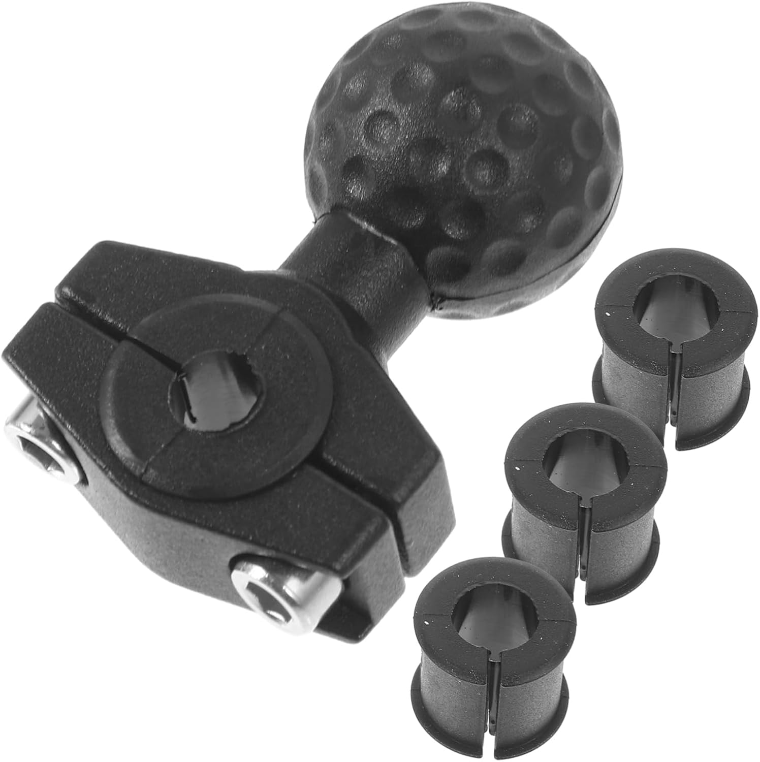 Alipis 3pcs Motorcycle Rear Mirror Clip Handlebar Clamp Bracket Metal Mirror Mounts Easy to Install Remove Durable Construction