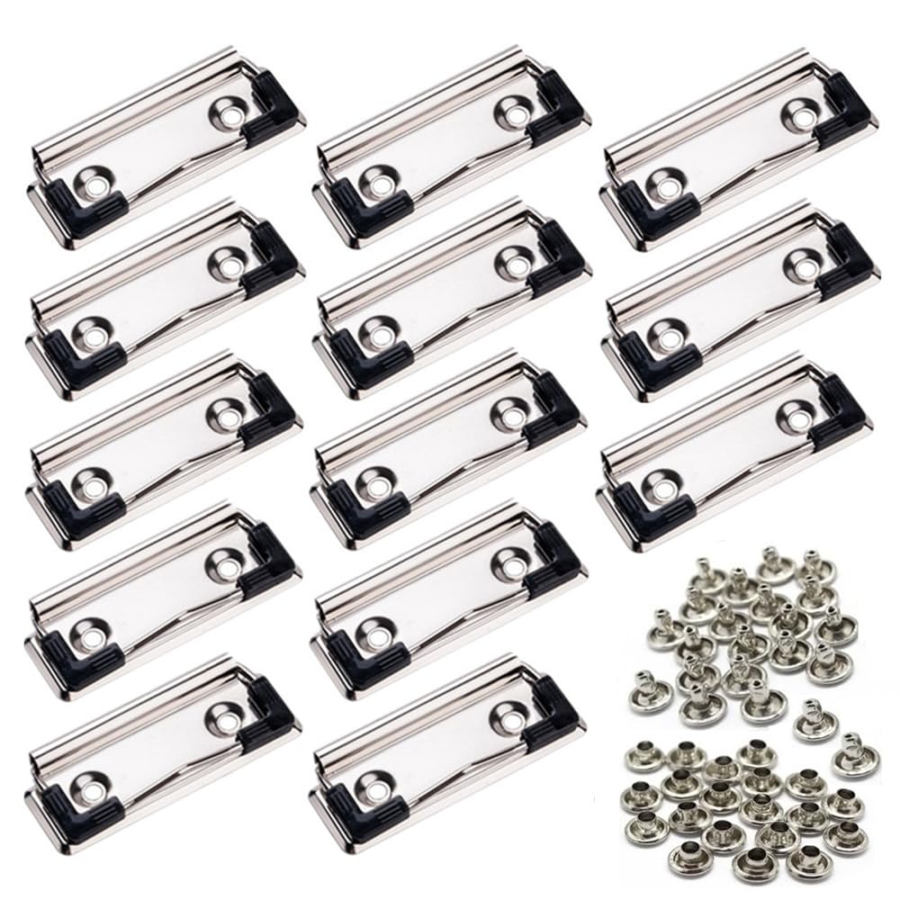 20 Stück Klemmbrett-Clips Aus Metall - Praktische Klemmen Für Büro, Schule & Basteln