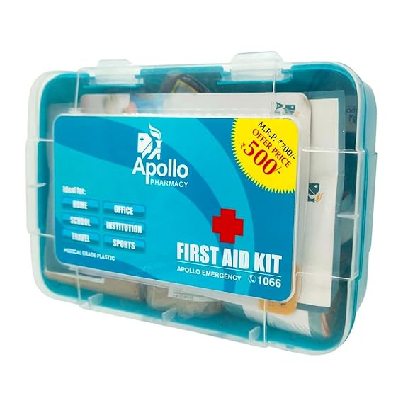 Apollo Pharmacy First Aid Kit, 1 Count Amazon.in Health & Personal Care
