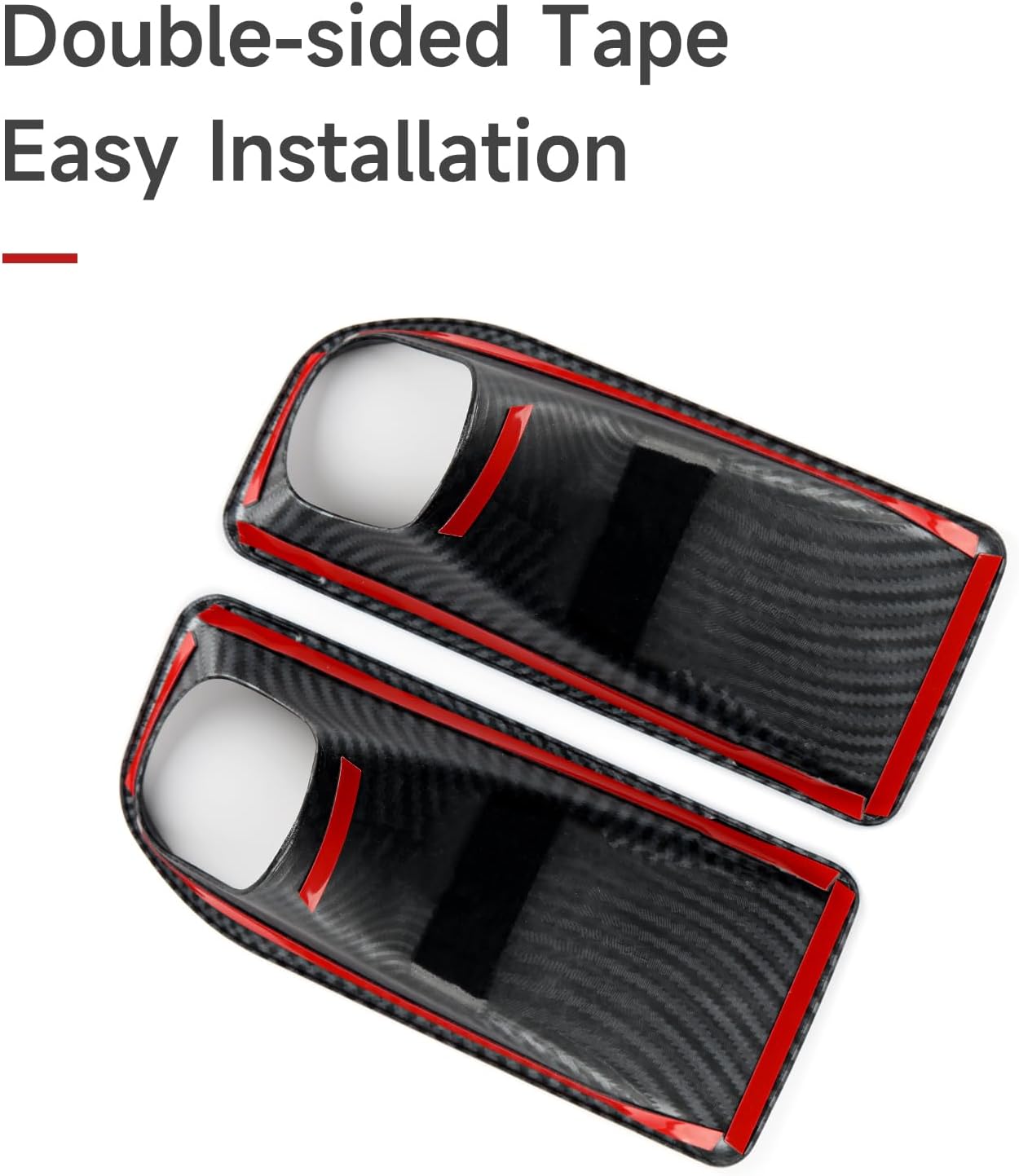 Car Carbon Fiber Front Lampshade Sticker Decal Trim Cover Interior Decoration for Ford Bronco Sport 2021 2022 2023 2024 2025 Accessories