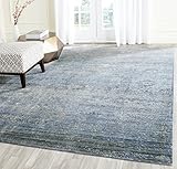 Safavieh Mystique Collection Accent Rug - 4' x 6', Blue & Multi, Watercolor Overdyed...