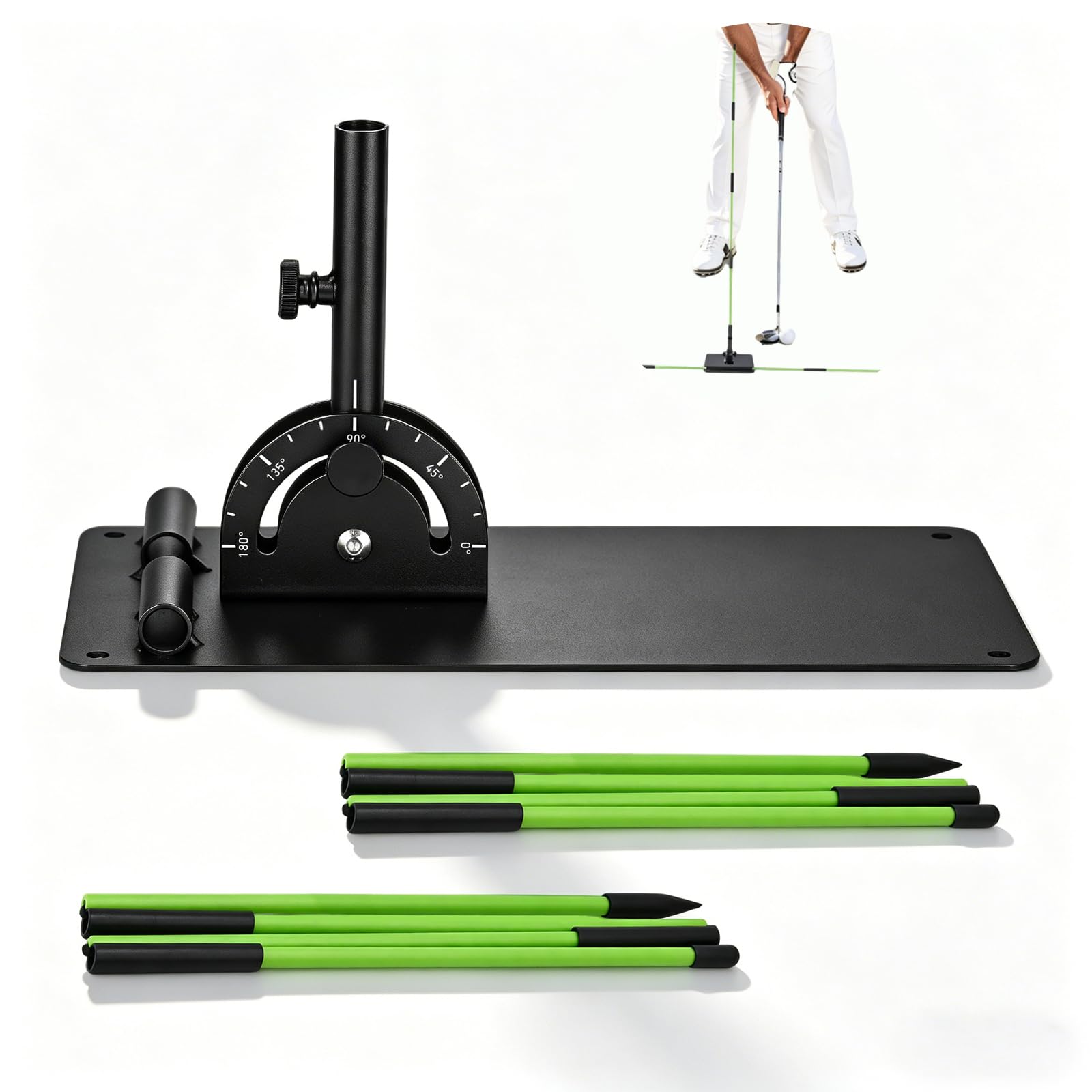 MELE LINKS Adjustable Golf Alignment Stick Holder