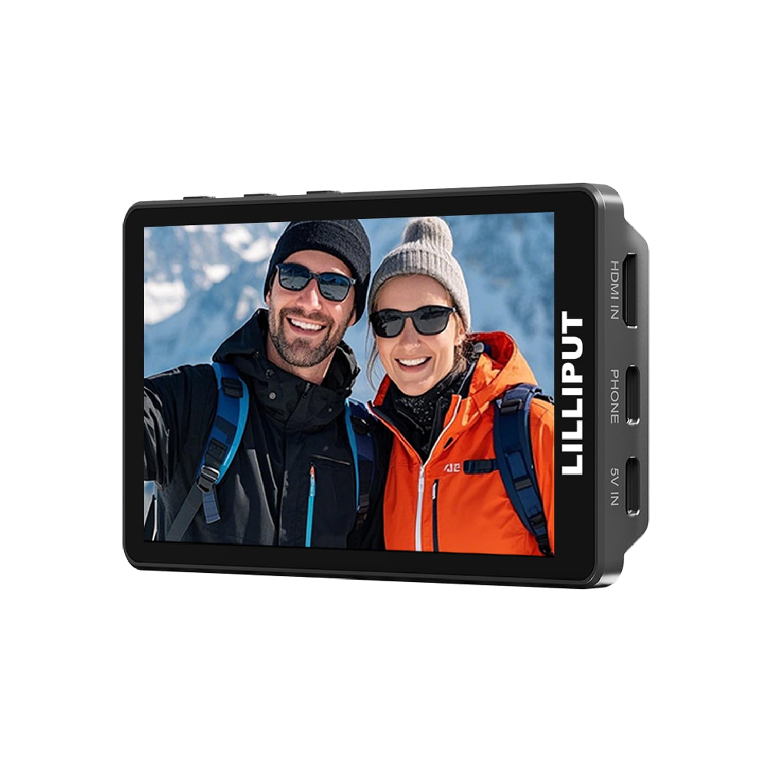 LILLIPUT V4 Telefono Vlog Monitor Selfie Monitor - 3.97 Pollici Monitor Fotocamera Esterno per iPhone e Android con Ingresso HDMI e Tipo C Dual Power, Supporto Magnetico, Rotazione e Mirroring