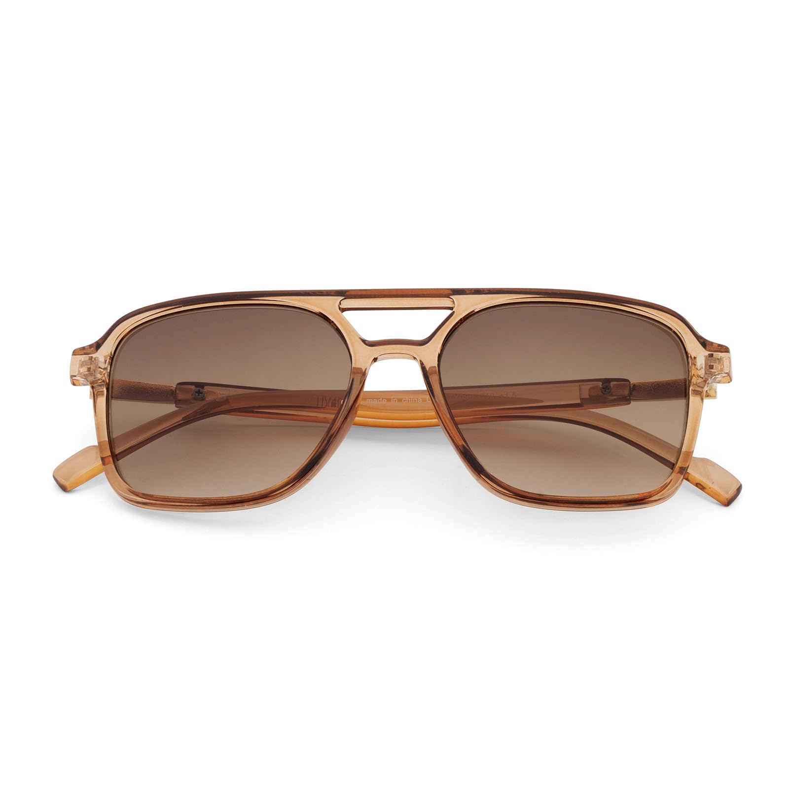 SKYWAY Retro Flieger Lesesonnenbrille Damen Herren, Klassische 70er Jahre Vintage Quadratische Outdoor-Sonne Lesebrille, Anti-Blaulicht Leser Sonnenbrille UV-Schutz