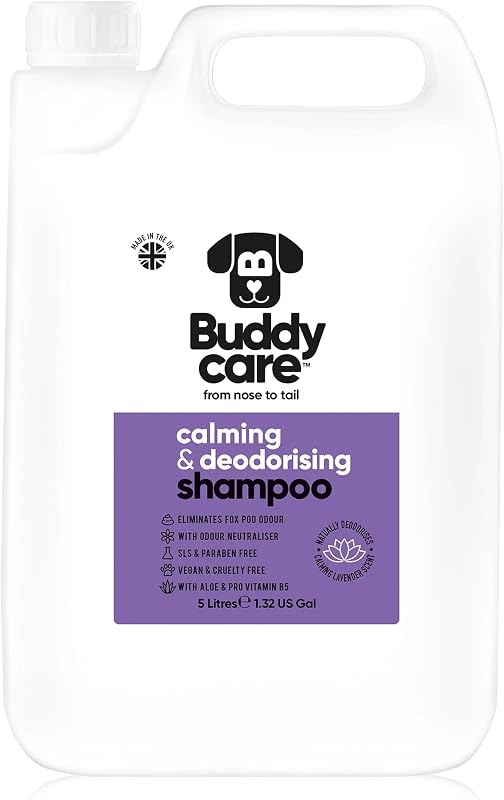 Shampoo para Cães Buddycare com Aloe Vera e Pró-Vitamina B5, Lavanda, 5,31 kg
