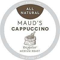 Vista 1 de Mauds Cápsulas de café clásicas de capuchino tostado medio de 16 quilates producción de energía solar reciclables de una sola porción de 1 paso 100