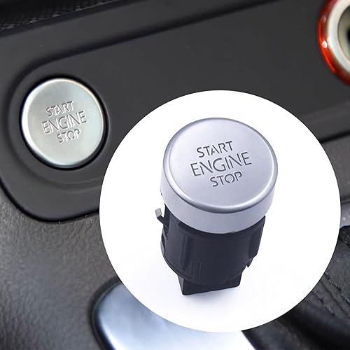 Miniatura 6 de RuiWen VWIS013 Interruptor de botón de arranque del motor 5N0959839 5N0959839A 5N0959839B 5N0959839C compatible con VW Tiguan 2009 2010 2011 2012