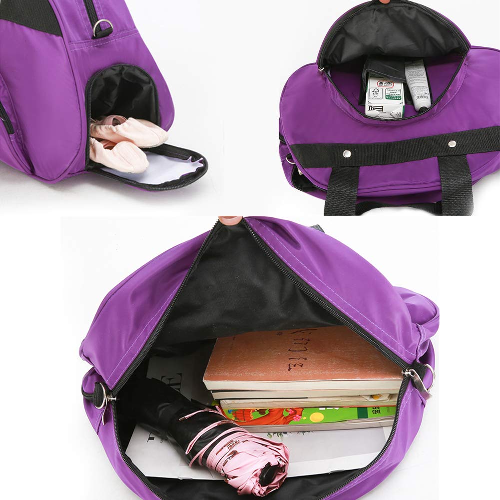 WEISIPU Nylon Tanztasche – Mädchen Kleidung Schuh Tanzen Sport Taschen Ballett Hausschuhe