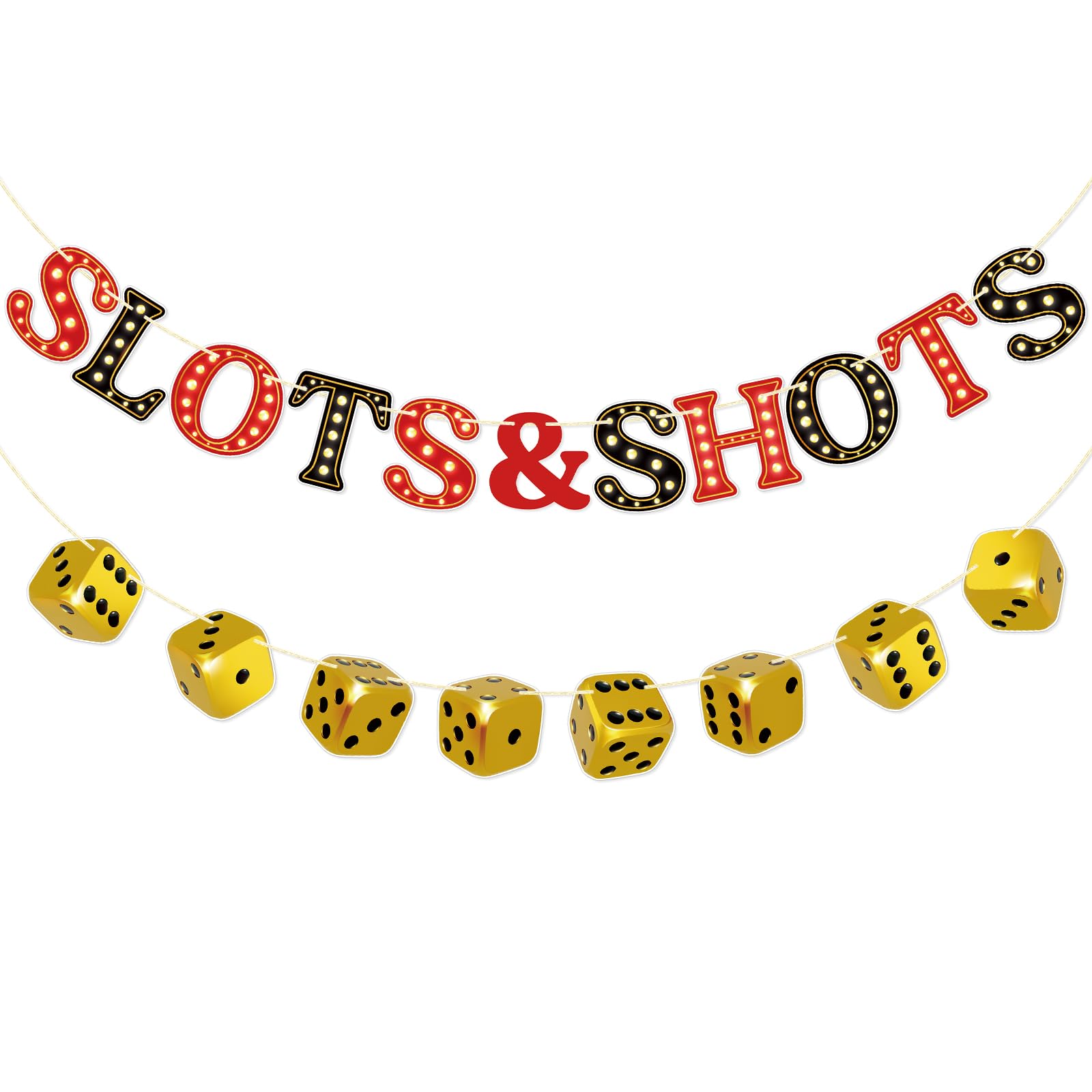 FOZEE Casino Party Banner, Casino Theme Party Decor, Casino Birthday Decorations, Casino Bachelorette Party Decorations, Casino Wedding Banner, Red
