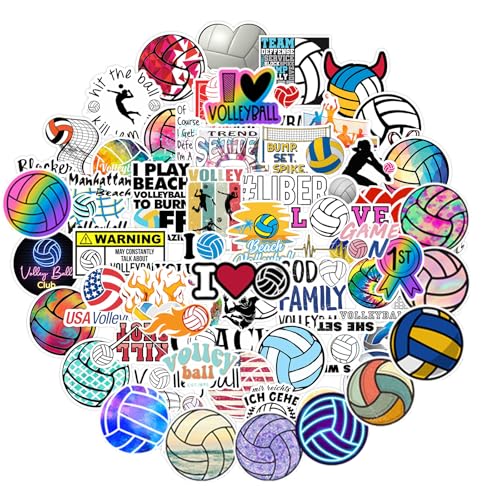150PCS Volleyball Sport Stickers Motivational Vinyl Water Bottle Stickers