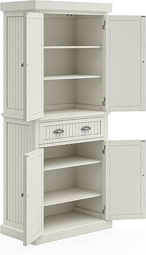 Vista 11 de Homestyles Nantucket Pantry, 30", Off White