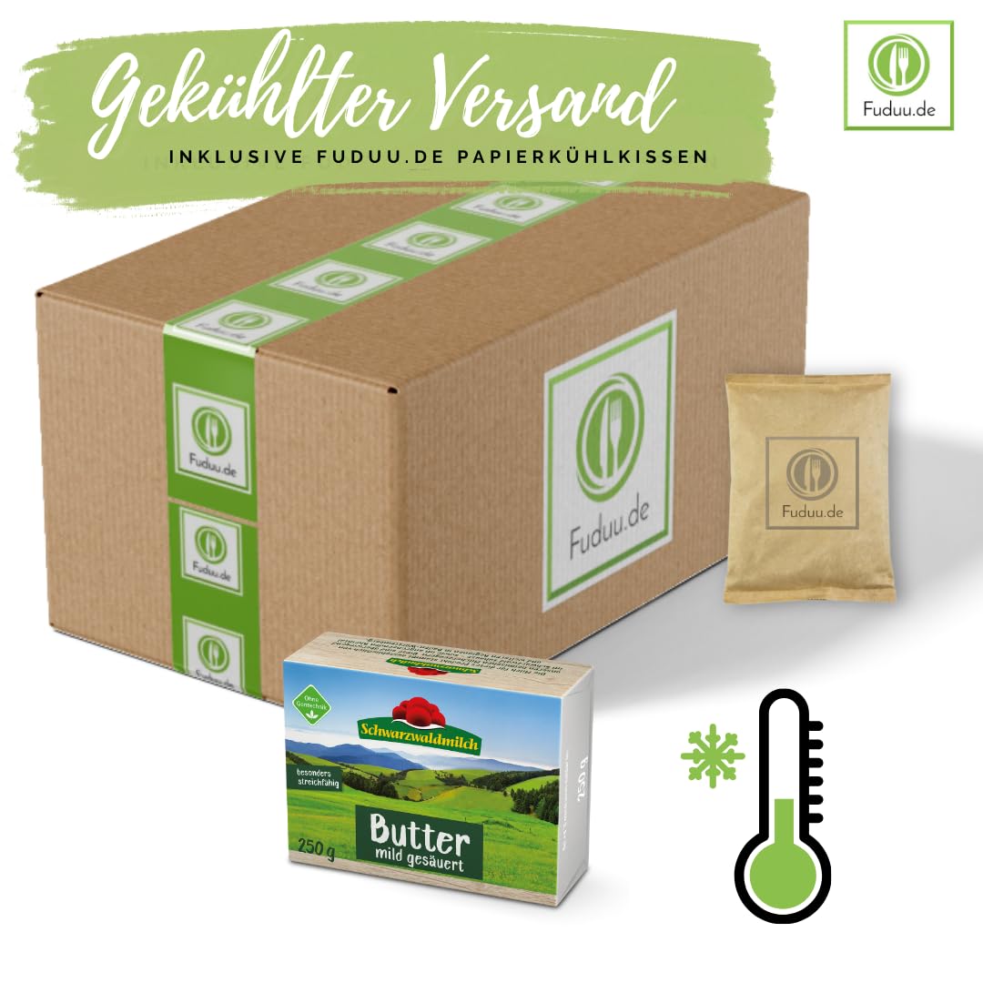 Schwarzwaldmilch Butter mild gesäuert 250g - Streichzart, cremig & natürlich ohne Gentechnik - Premium Butter aus dem Schwarzwald, 4 Packungen á 250 g Packung