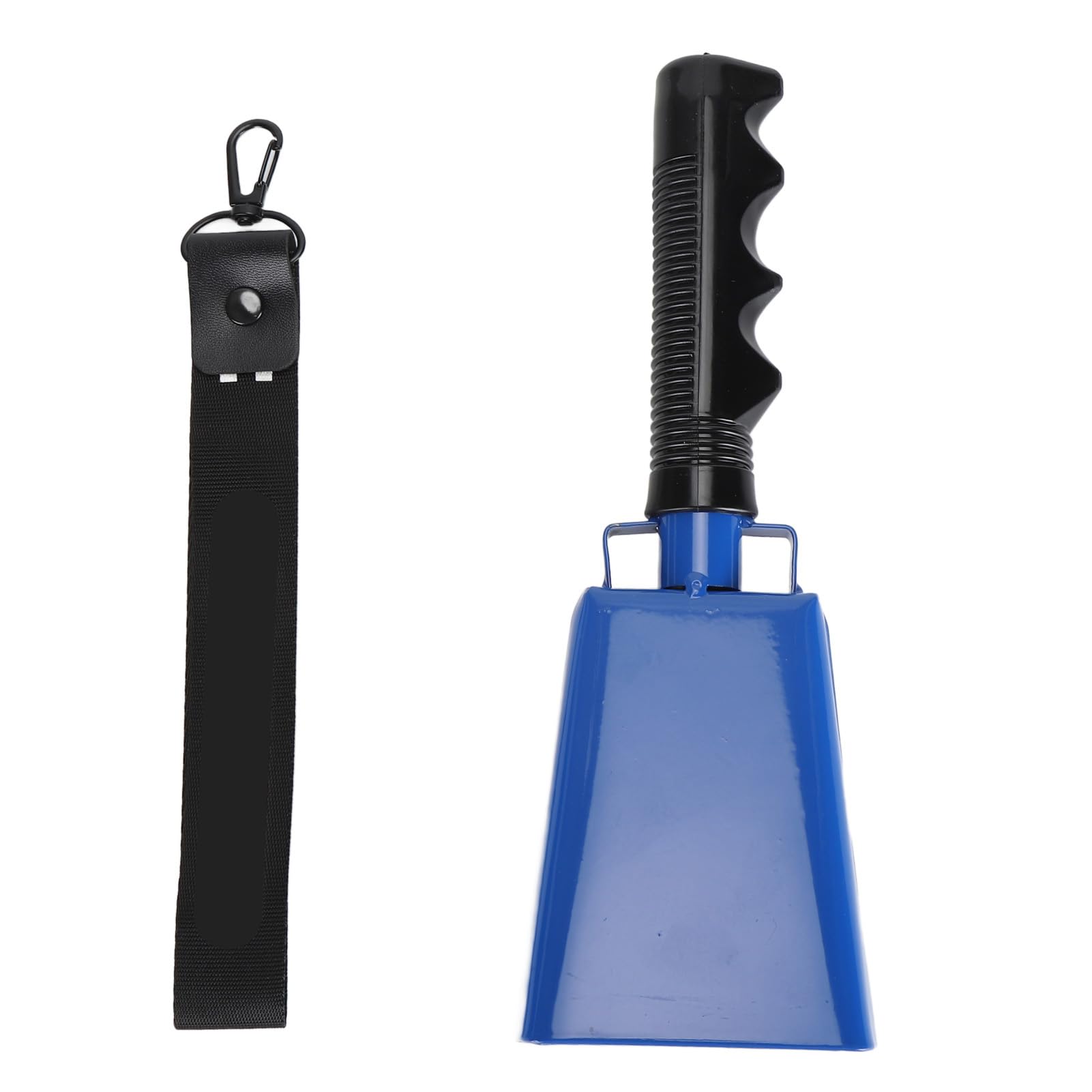 Cow Bells with Wrist Strap, Cow Bell Noise Maker with Handle, Handheld Cowbell Cheering Bell for Sporting Event Football Games, Hand Chimes Percussion Musical Instruments (Blue)