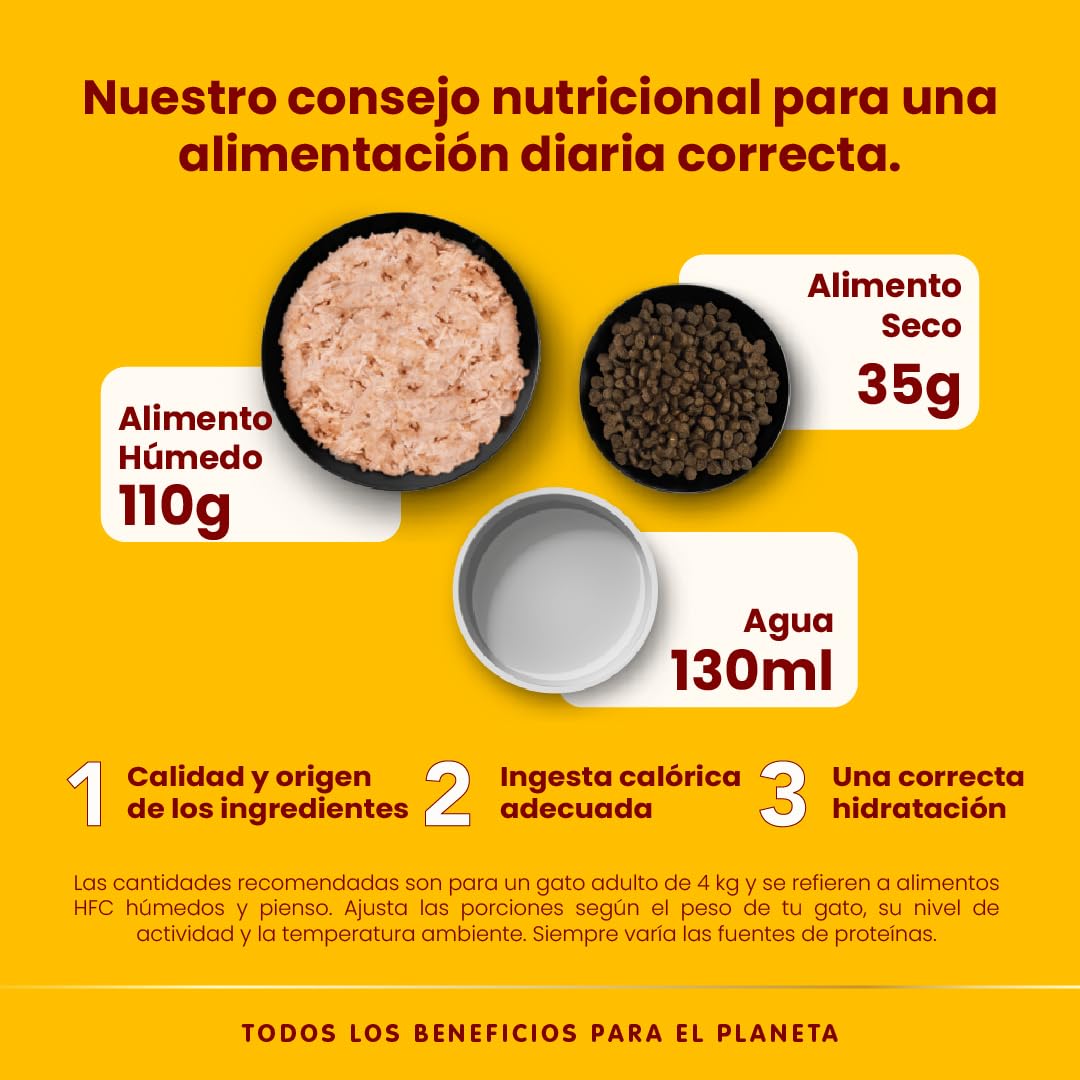 almo nature HFC Complete - Alimento húmedo para Gatos Adultos. Atún con Calabaza (24 latas de 70 g)