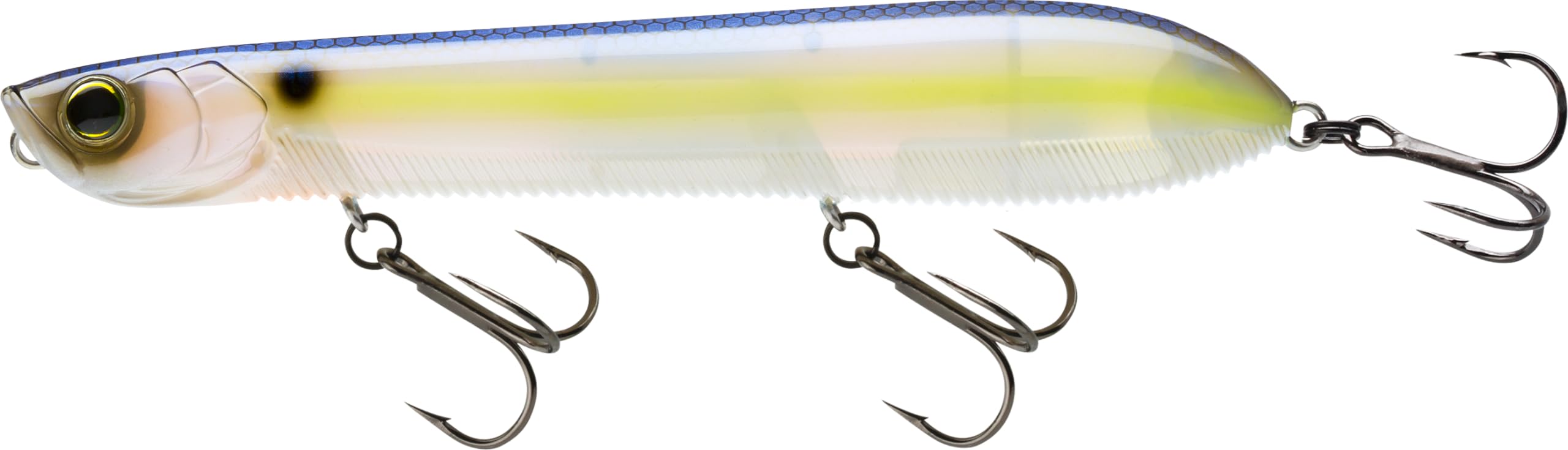 Yo-Zuri 3DB Pencil Popper, Floating, 5-3/8 Inch, 135mm, Ghost Sexy Shad