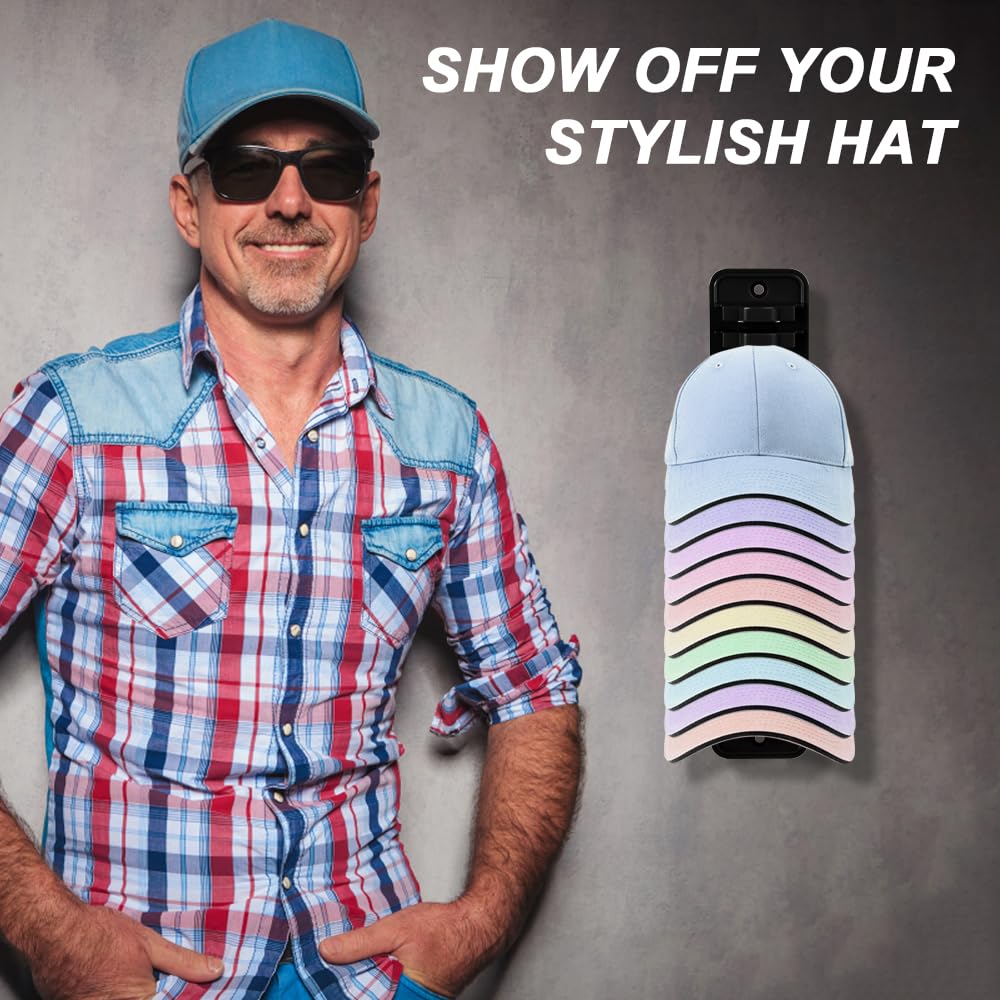 ETOWIFA Organizer adesivo per cappelli da baseball [fino a