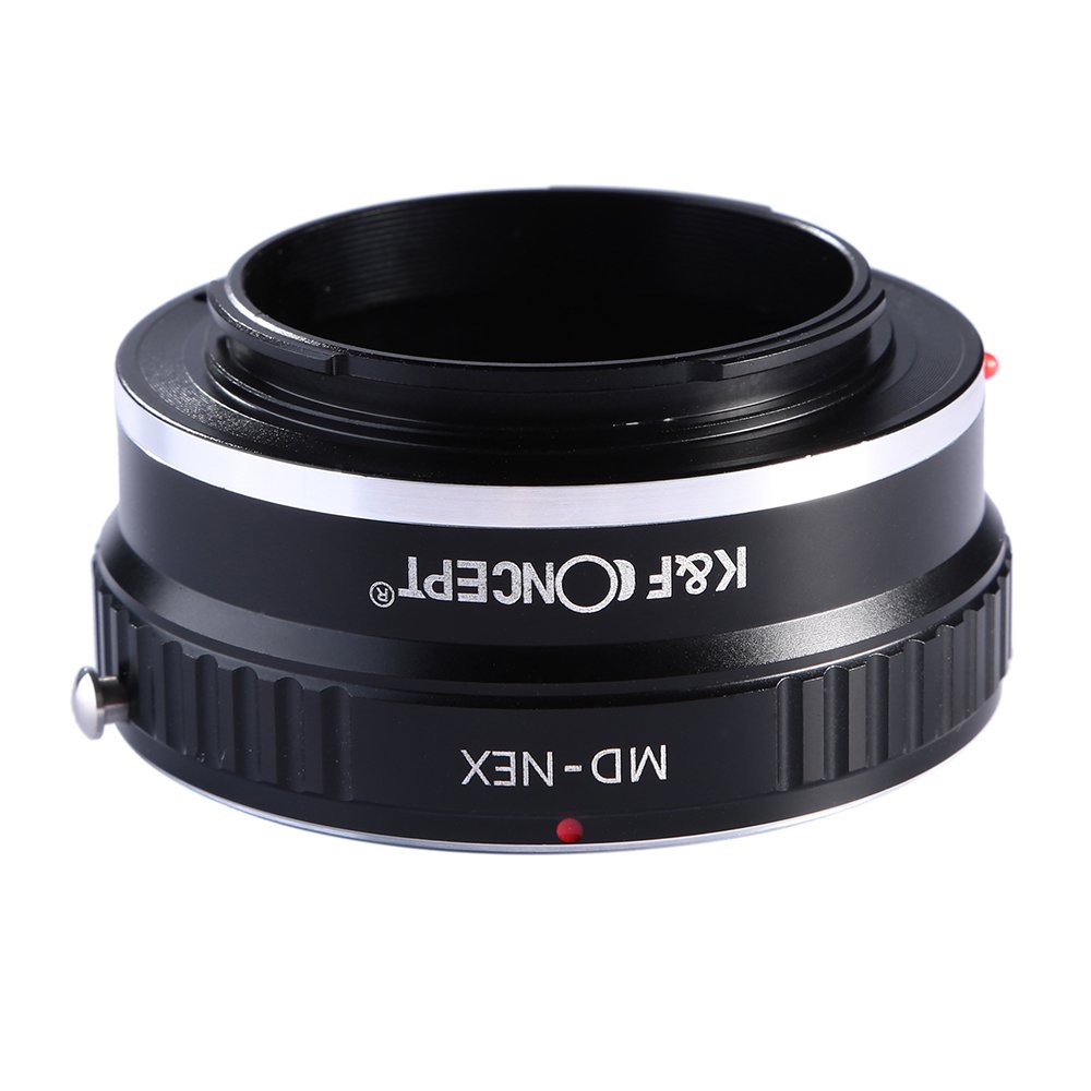 K&F CONCEPT MD-NEX Objektiv Adapterring Objektivadapter Objektiv Adapter e Mount für Minolta MD MC Objektive Kompatibel mit Sony NEX E-Mount Kamera
