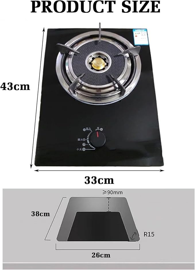 Estufa de Gas de 1 Puesto, 5.2KW, para Encimera, con Protección de Apagado miniatura 3