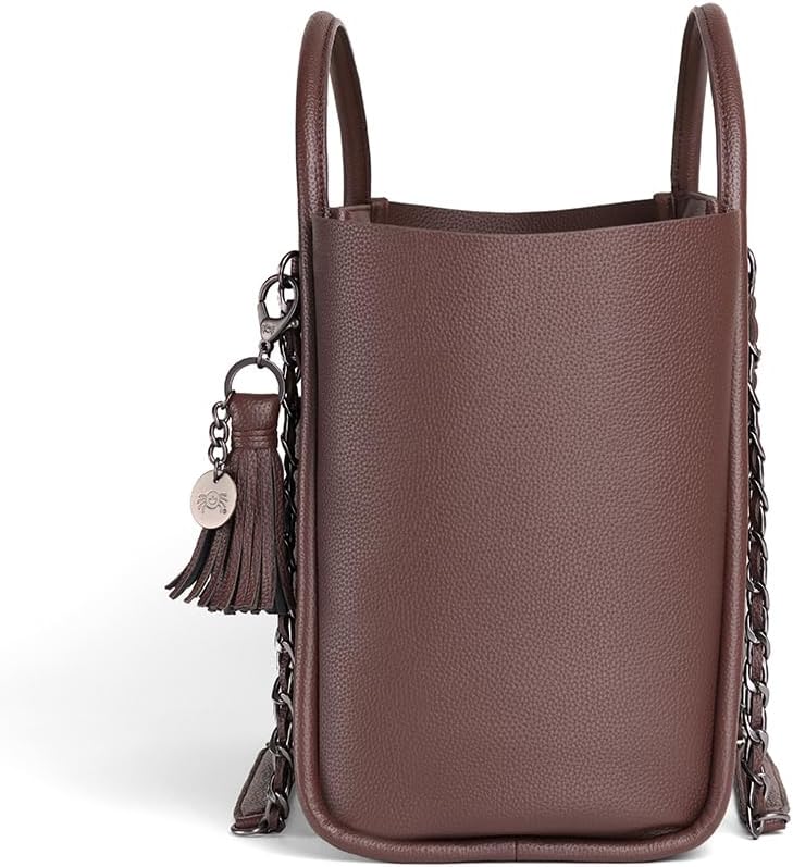 Itzy Ritzy Boss Tote Diaper Bag – Vegan Leather Tote with Stroller Straps, Changing Pad, Shoulder Straps & Tassel