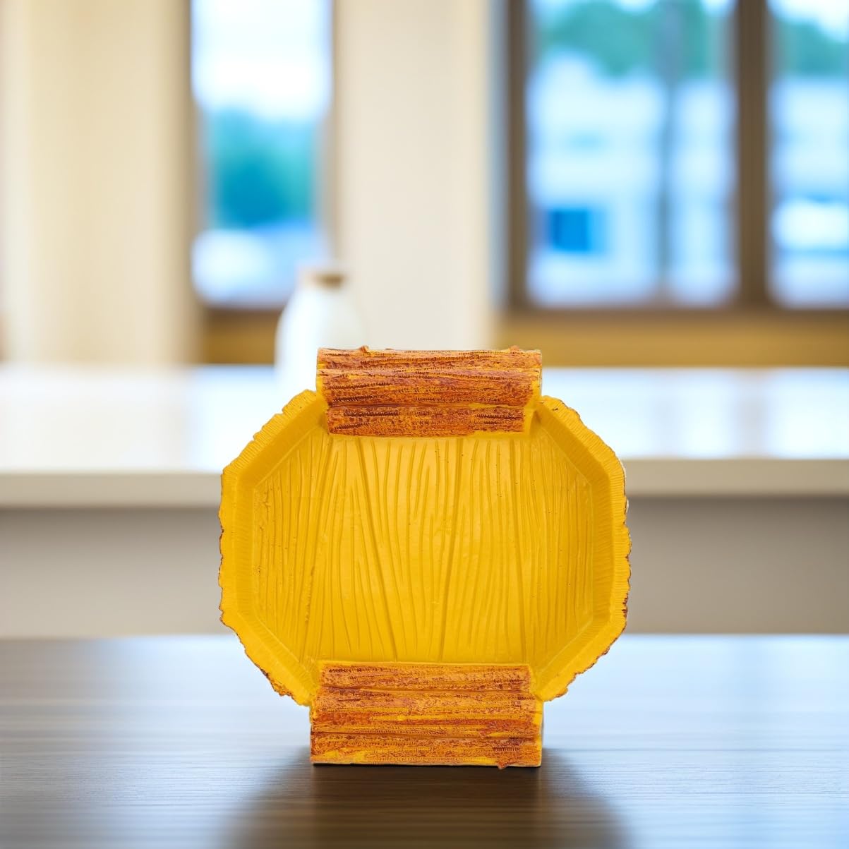 Happyyami Tortoise Lizard Resin Reptile Tank Water Bowl Easy to Clean Pet Food Feeder Accessory