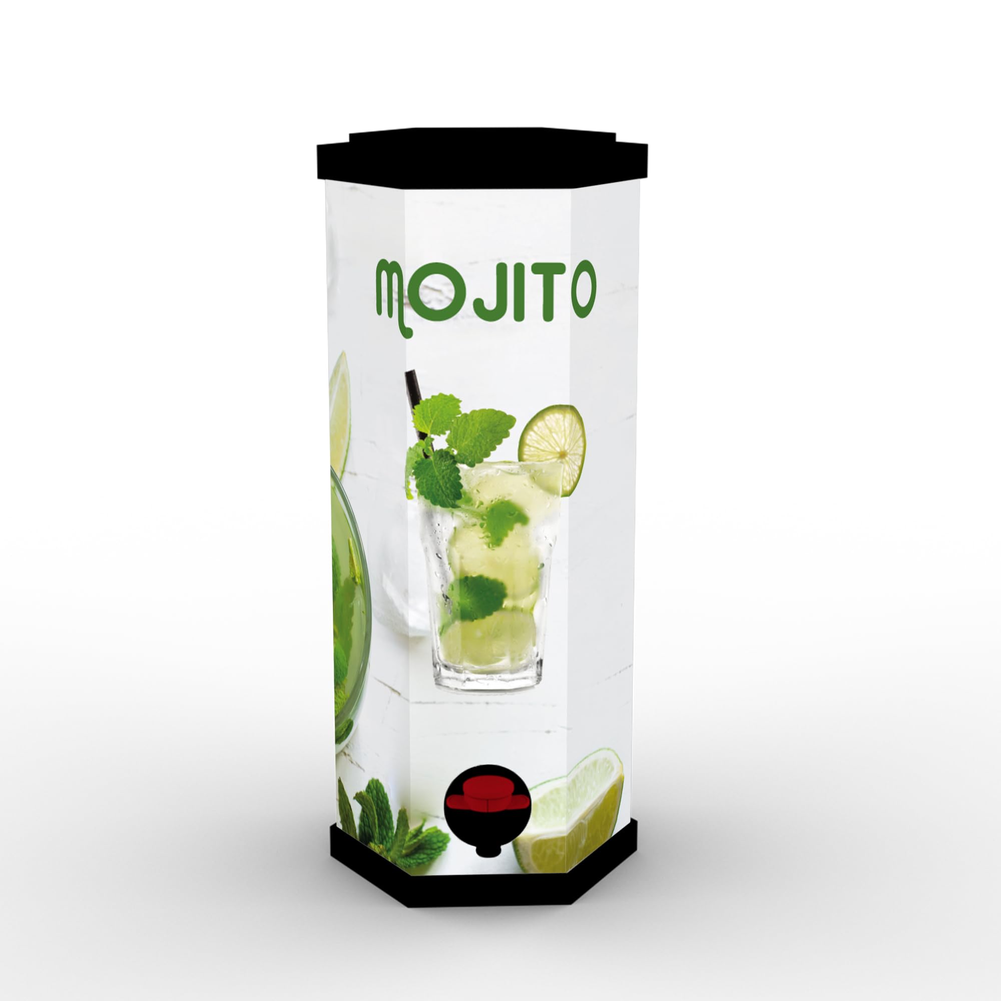 Mojito sans alcool CHAPEAU – Sait comme le vrai mais sans le « lendemain » | 3 litres dans une boîte | Sans sucre ajouté | Pour tout le monde, même pour votre mère