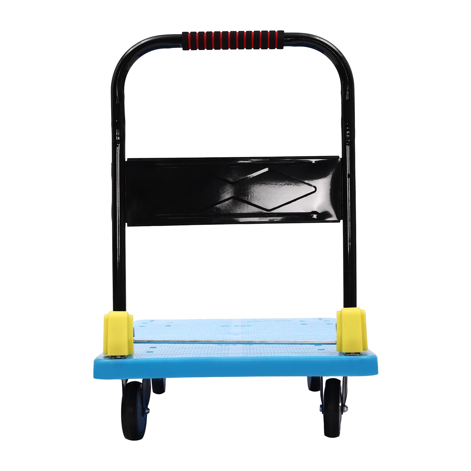Plataforma plegable Carretilla de mano Dolly con ruedas giratorias de 360 grados, capacidad de carga de 400 kg, para almacenamiento, manipulación, servicio de mensajería 58 x 87 cm