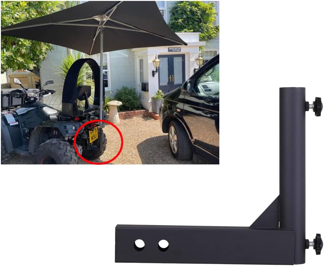 Universal Trailer Hitch Mount Flag Pole Holder,for Any Vehicle with 2" Hitch Receiver,Black - Image 6