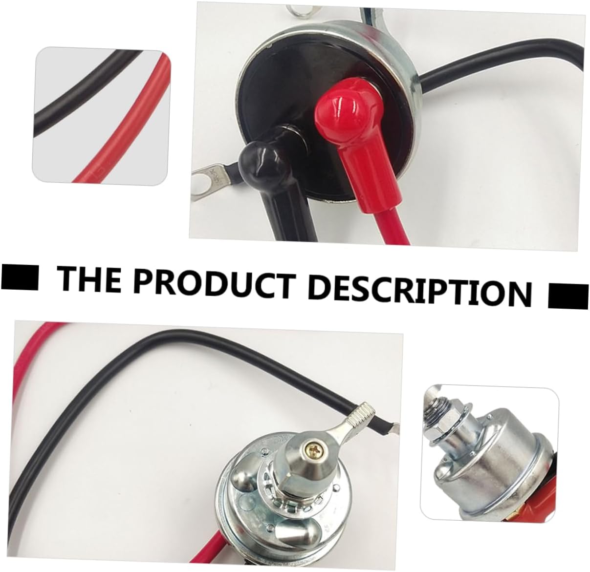 CHILDWEET Battery Cut off Switch for Car Silver Knob Master Disconnect Switch Rv Battery Disconnect High Power