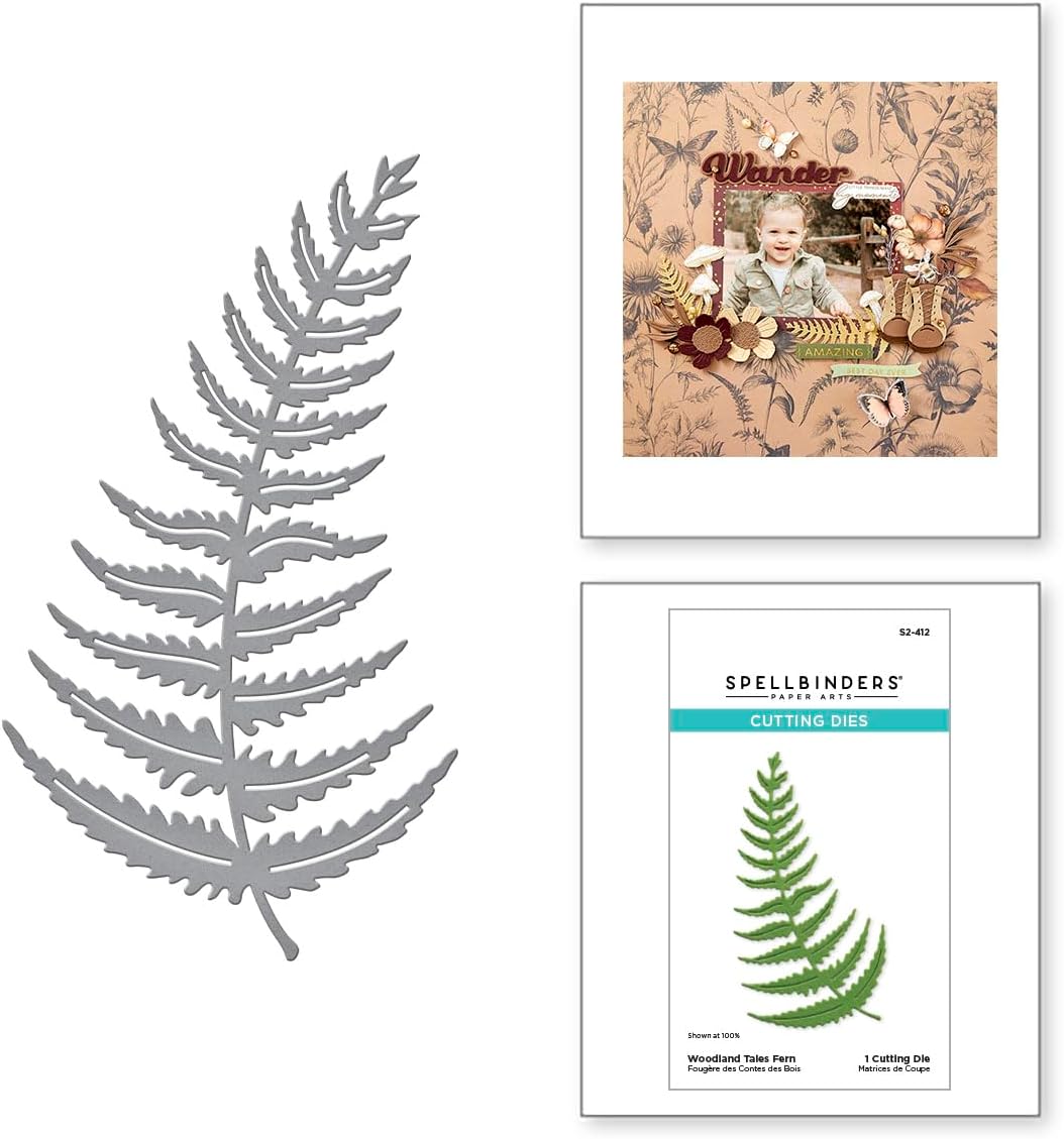 Spellbinders S2-412 Woodland Tales Fern Etched Dies from The Woodland Tales Collection