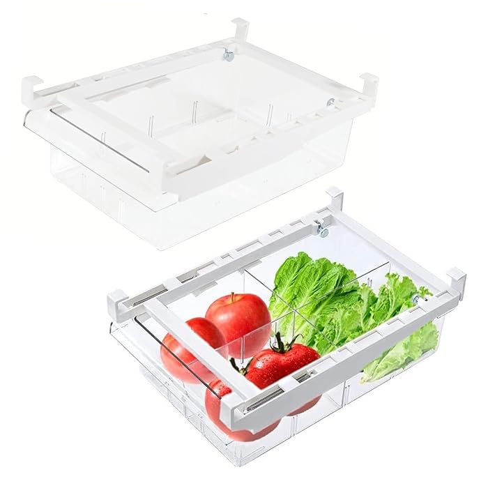 Buy YekouMax Fridge Drawer Organizer, Refrigerator Organizer Bins, Pull