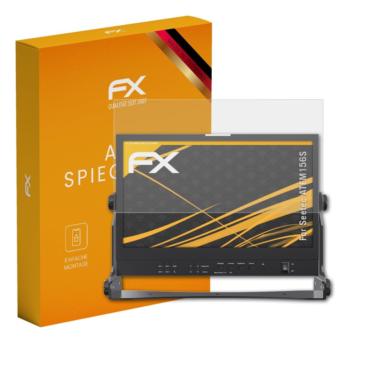 Película Protectora compatible con Seetec ATEM156S Lámina atFoliX FX Antirreflejos 8