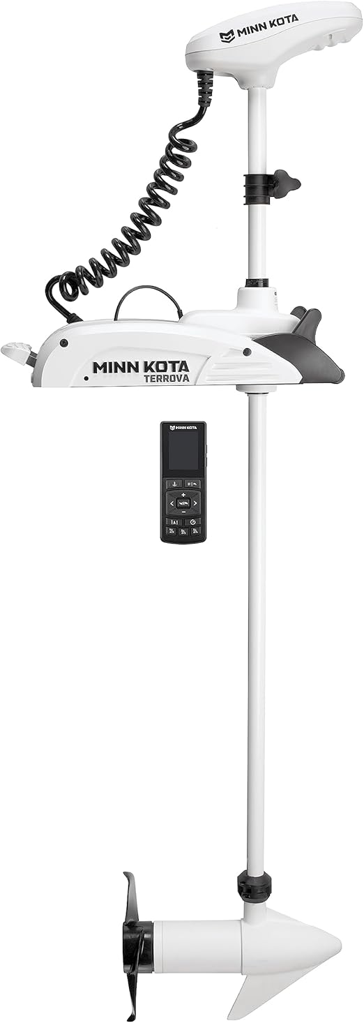 Minn Kota Riptide Terrova Bow-Mount Electric Trolling Motor with GPS, Spot-Lock, 55 Lb. Thrust, 54 in. Shaft, Saltwater