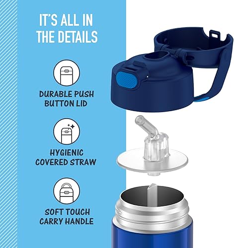 Miniatura 8 de THERMOS FUNTAINER - Botella de acero inoxidable con aislamiento al vacío y sorbete capacidad de 12onzas para niños lima