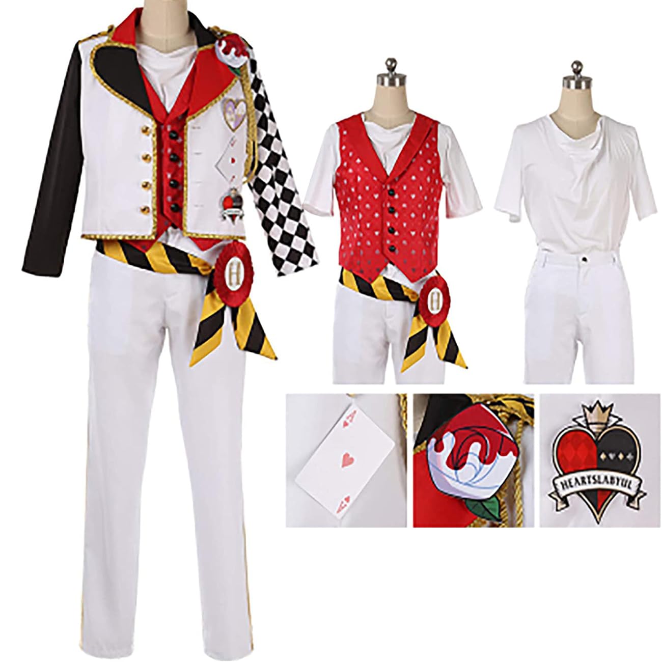 エース・トラッポラ ツイステッドワンダーランド　ツイステ ハーツラビュル寮 寮服 Amazon.co.jp: [CSPY]ツイステ寮服ハーツラビュル寮 エース エース