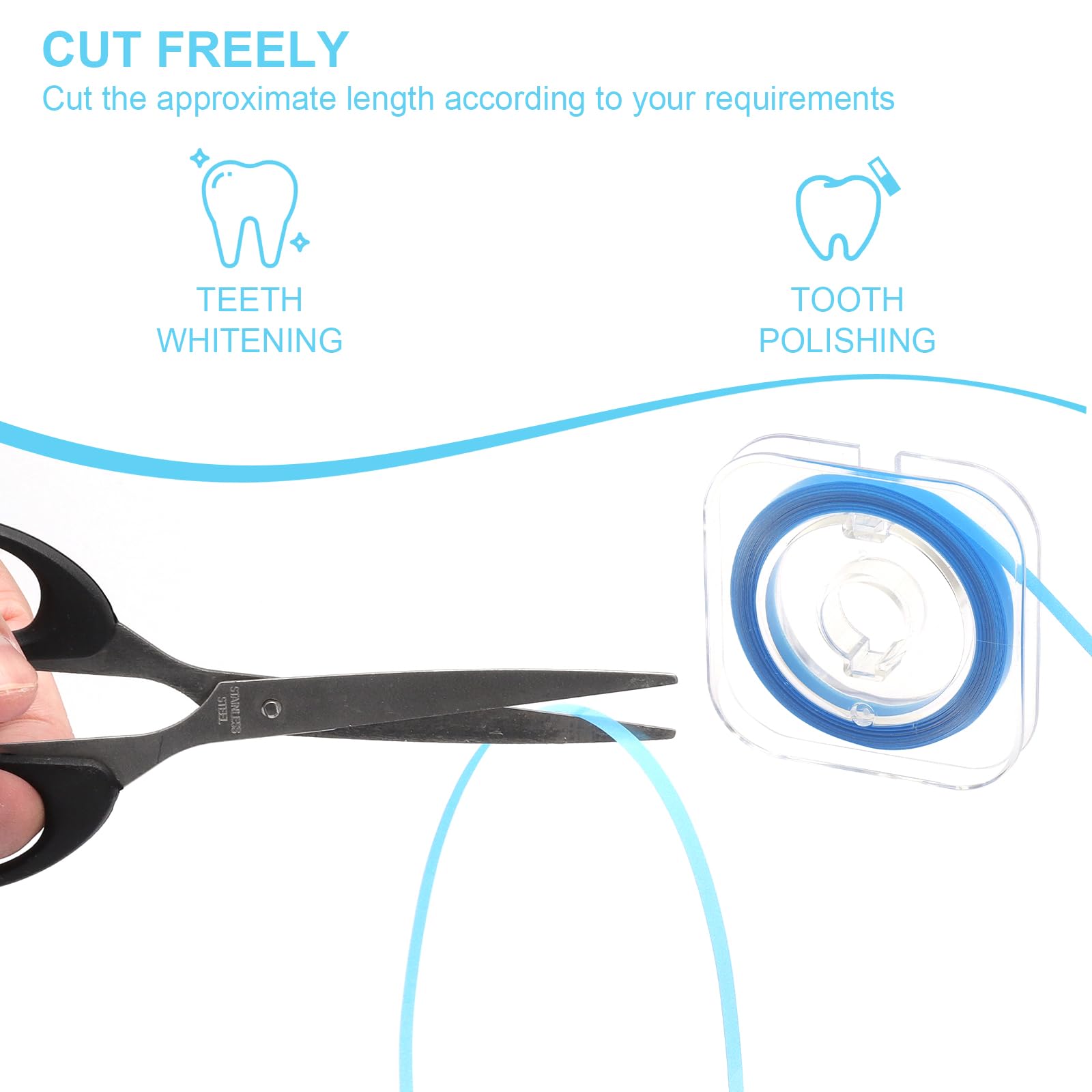 Papel de lija interdental 4 mm x 6 m, 3 volúmenes