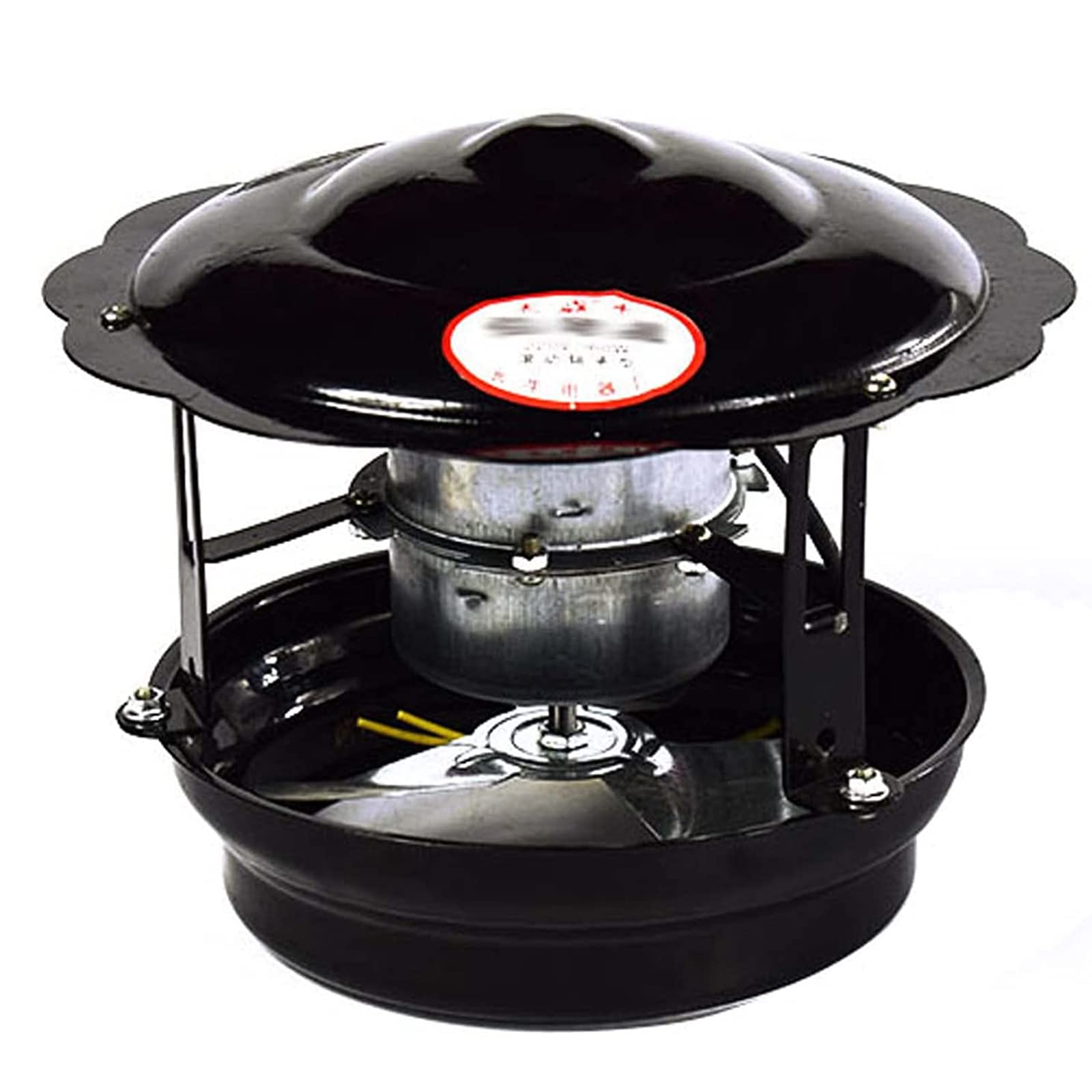 Aspiratore di Fumo per Camino, 50W/60W/100W Aspiratore per Camino Aspiratore per Canna Fumaria Induttore di Tiraggio per Camino Aspiratore per Camino per Camino(Nero),60w