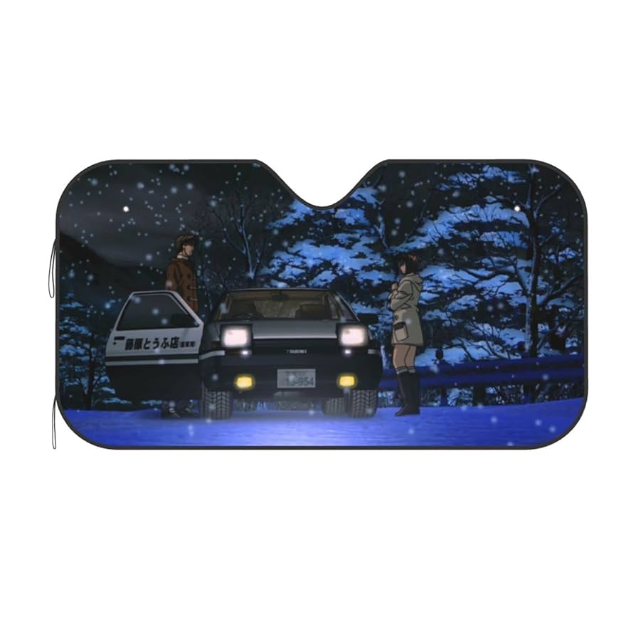 頭文字Ｄ⭐︎サンシェード（カーシェード）４種⭐︎放映初期モノ⭐︎未使用 頭文字D⭐︎サンシェード（カーシェード）4種⭐︎放映初期モノ