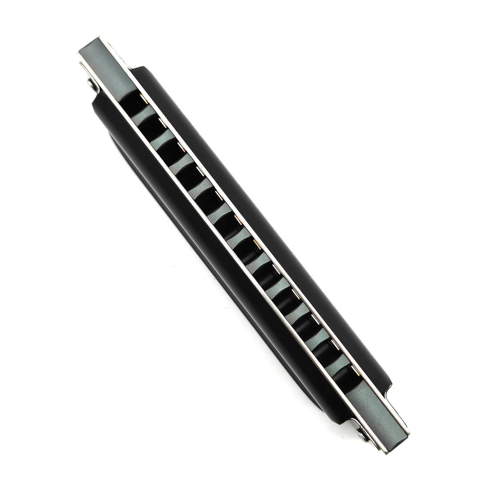 Harmonijka 12-otworowy aluminiowy grzebień C Key Blues Diatonic Harmonica, odpowiedni dla początkujących